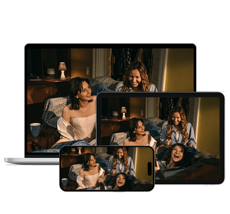 Смотрите через браузер, приложение сервиса или Smart TV